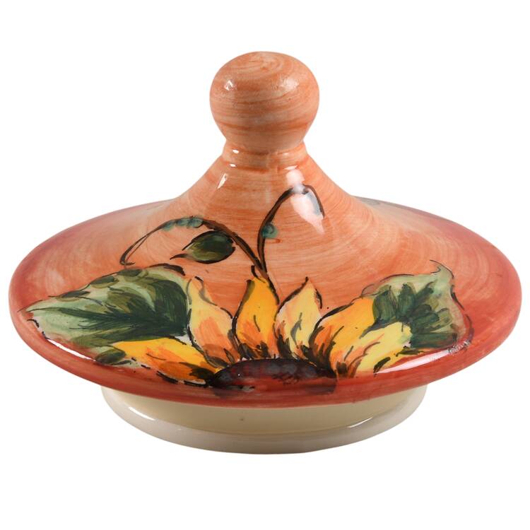 Sunset Sunflower Lid for Medium Canister