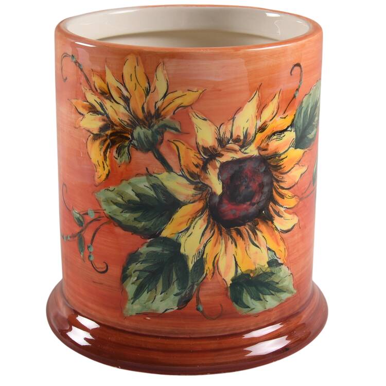 Sunset Sunflower Large Canister No Lid