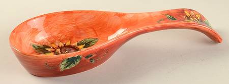 Sunset Sunflower Spoon Rest/Holder (Holds 1 Spoon)