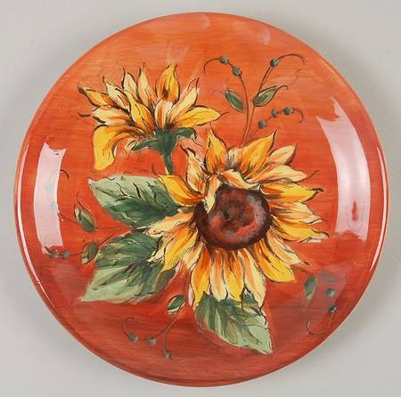 Sunset Sunflower Salad Plate