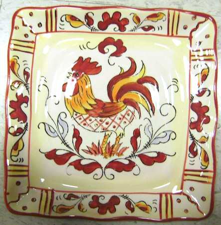 Red Yellow Rooster by Maxcera Corp