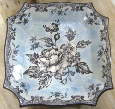 French Toile Blue by Maxcera Corp