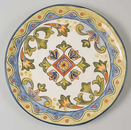 Green Talavera Salad Plate
