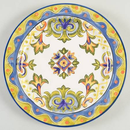 Green Talavera Dinner Plate