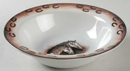 Hoofprints Rim Soup Bowl