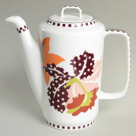 Tropical Coffee Pot & Lid