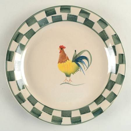 Country Rooster Green by Mulberry Home Collection