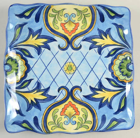 Blue Talavera Square Dinner Plate