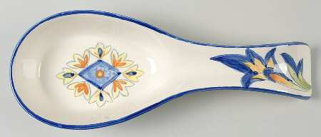 Blue Talavera Spoon Rest/Holder (Holds 1 Spoon)