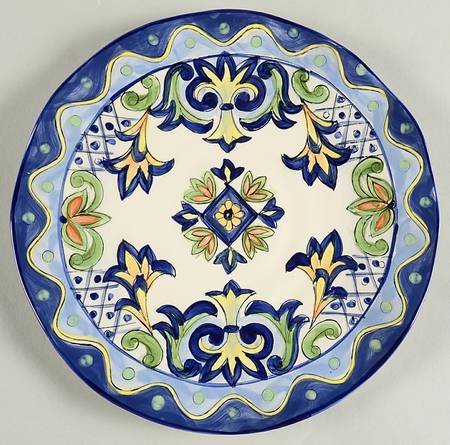 Blue Talavera Dinner Plate