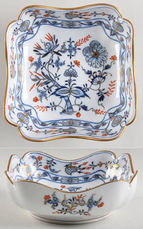 Blue Onion Rich 7" Square Vegetable Bowl