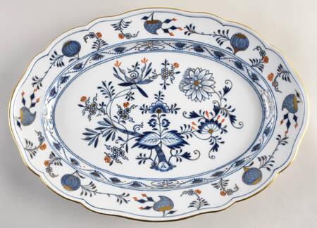 Blue Onion Rich 16" Oval Serving Platter