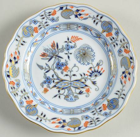 Blue Onion Rich Bread & Butter Plate