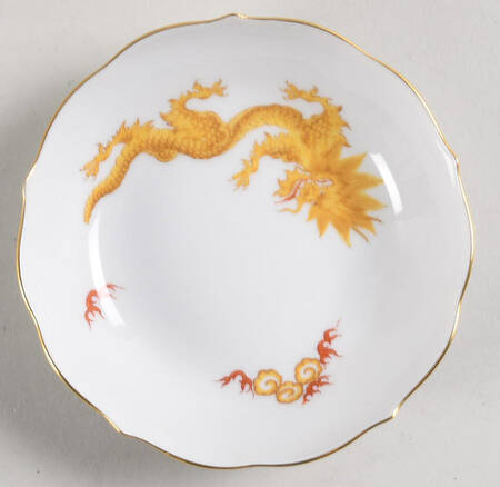 Ming Dragon Lifestyle Yellow Saucer for Flat Demitasse Cup