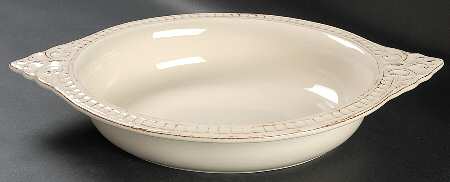 Venice Cream 17" Oval Baker