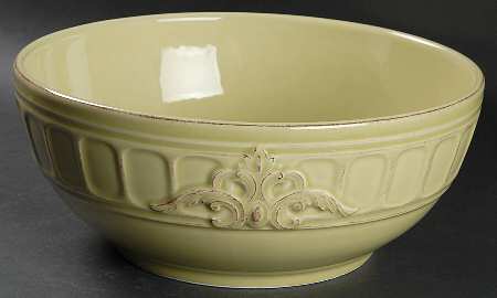 Venice Green 11" Large Salad Serving Bowl