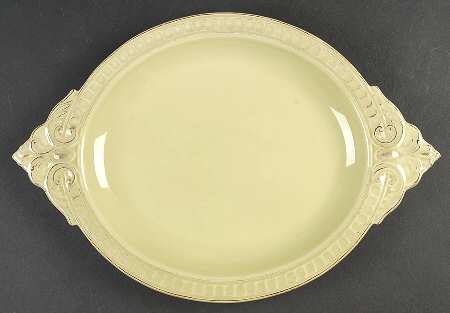 Venice Green 15" Oval Serving Platter