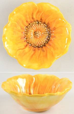 Flowers 5" Sculpted All Purpose Bowl