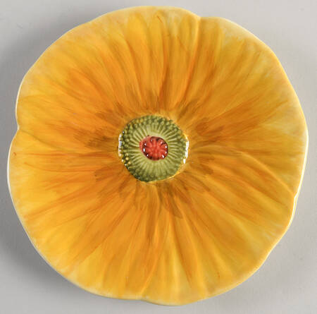 Flowers Salad Plate