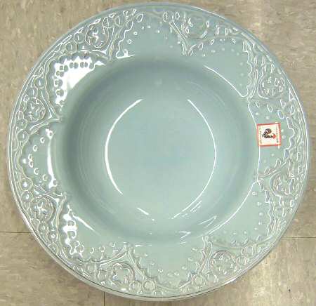 Batalha Blue Large Rim Soup Bowl