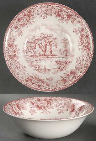 Edinburgh Red Coupe Cereal Bowl