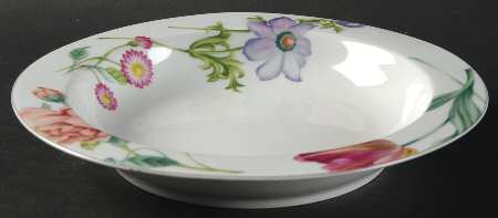 Floral Fantasy Rim Soup Bowl