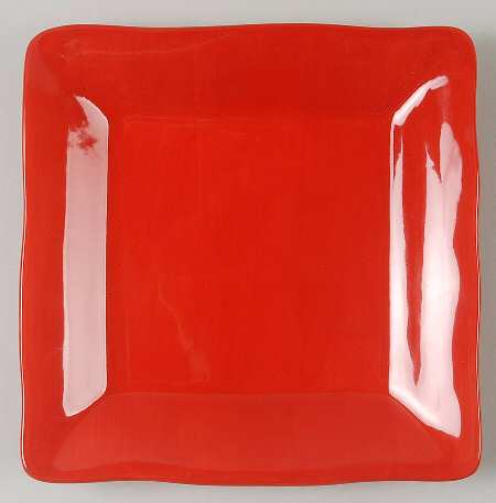 Brava Red Square Salad Plate by Mikasa