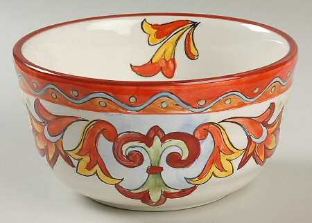 Orange Gold Talavera Soup/Cereal Bowl