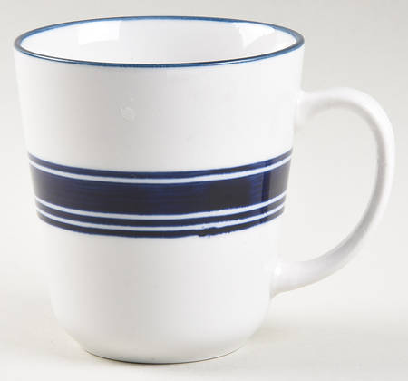 Casual Banded Cobalt Blue Mug