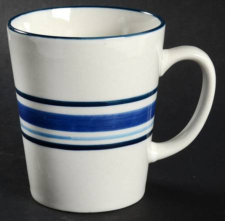 Casual Banded Royal Blue Mug