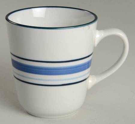 Casual Banded Royal Blue Mug