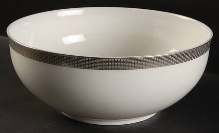 Woven Cable Platinum 8" Round Vegetable Bowl