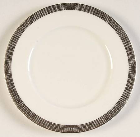 Woven Cable Platinum Bread & Butter Plate by Mikasa
