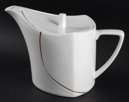 Modernist Red Teapot & Lid