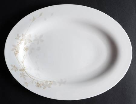Floral Mist 15" Oval Serving Platter