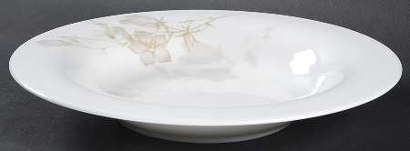 Floral Mist Large Rim Soup Bowl