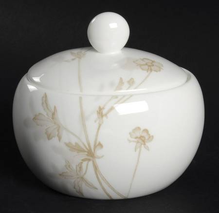 Floral Mist Sugar Bowl & Lid