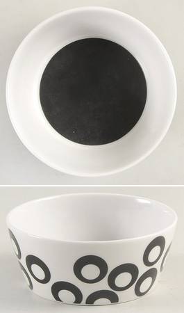 Circle Chic Black Fruit/Dessert (Sauce) Bowl