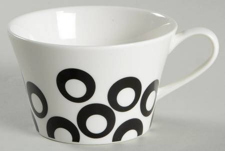 Circle Chic Black Flat Cup