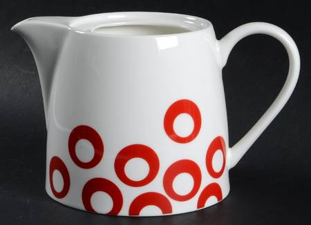 Circle Chic Red Teapot No Lid