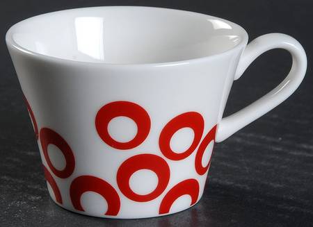 Circle Chic Red Espresso Cup