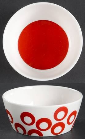 Circle Chic Red Fruit/Dessert (Sauce) Bowl