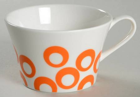 Circle Chic Orange Flat Cup