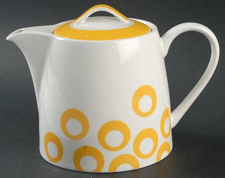 Circle Chic Yellow Teapot & Lid