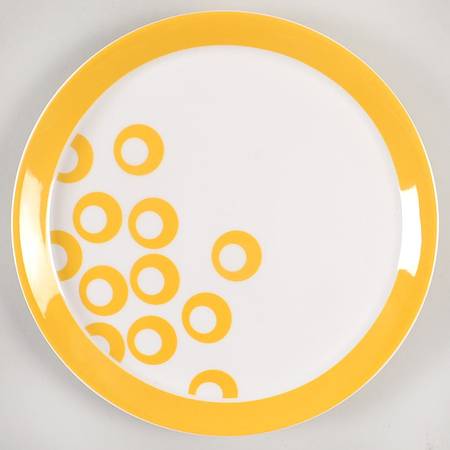 Circle Chic Yellow Salad Plate