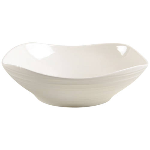 Swirl Square White 9" Individual Pasta Bowl
