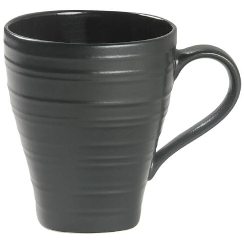 Swirl Square Black Mug