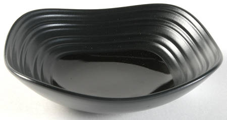 Swirl Square Black Fruit/Dessert (Sauce) Bowl