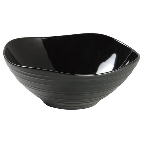 Swirl Square Black 9" Square Vegetable Bowl