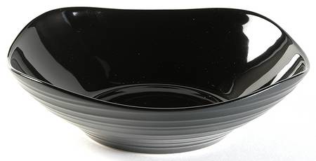 Swirl Square Black 9" Individual Pasta Bowl